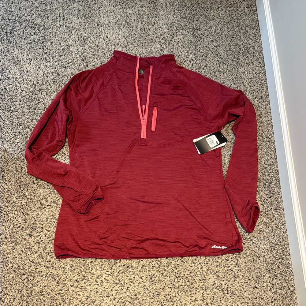 Eddie Bauer Maroon Pullover Top